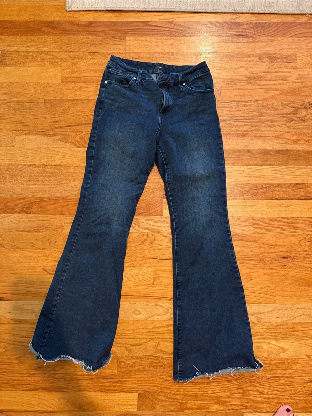 Express Dark Blue Flare Jeans